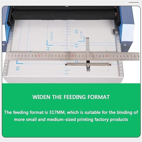 Electric Paper Book Stapler Creaser, Saddle Stitch Flat-Clinch Automatic Binding Machine, A3 Brochure Stapler Folding Machine, Folder Dashed Machine for Card Folder Color Pages