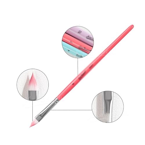 BXFIRS 10-piece Paintbrush Set Colored Brushes Line Drawing Pens Embossing(Multi-Colored)