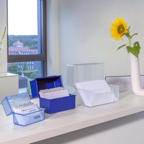 HAN 975-17 Index Card Box for 450 Cards Din A5 Polystyrene 228 X 171 X 102 Mm Red