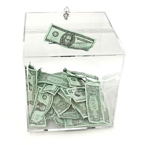 Clear Countertop Tip Box | Toke Box - 12W x 12H x 12D