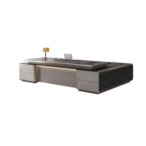 LINKIO Home Office Desks Boss Office Modern President Desk Leader Office Furniture Manager Desk Computer Table Desk