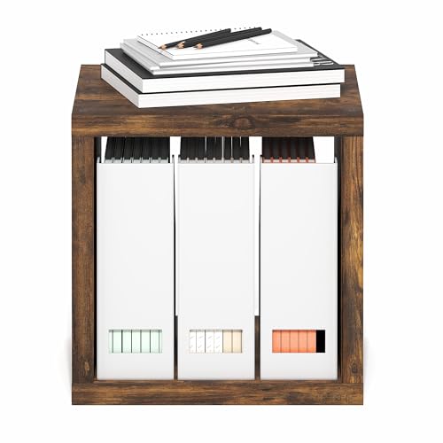 Furinno Cubicle Book Shelf, Stackable Bookshelf, Cube Storage Organizer Bookcase with Open Back, Extra Thick, 15.8" x 15.8" x 14.6", for Living Room, Bedroom, Home Office, Amber Pine