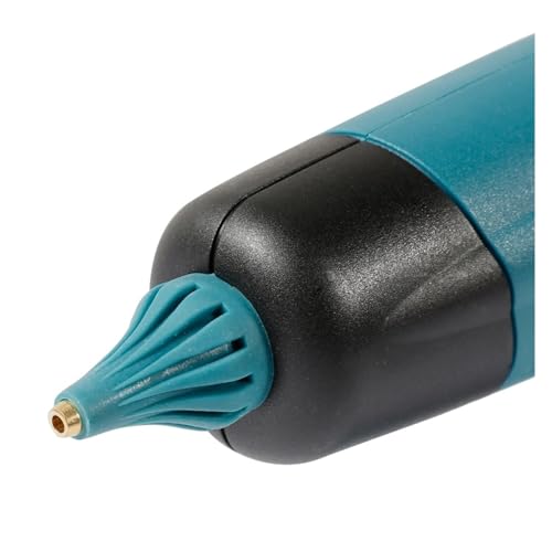LIBODD Hot Glue Gun 100W Electric Hot Melt Glue Gun Cordless for 21V Battery DIY Welding Hot Air Gun Digital Display 11mm Glue Sticks for DIY Arts, Crafts and Quick Repairs(with 30 Glue Sticks)