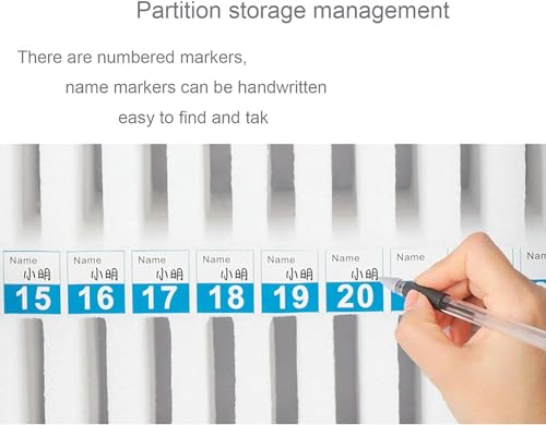 CZHIXG Aluminum Alloy Clear Cell Phones Storage Cabinet Pocket Chart Storage Locker Box with Handle for Office Classroom (24 Slots)-1