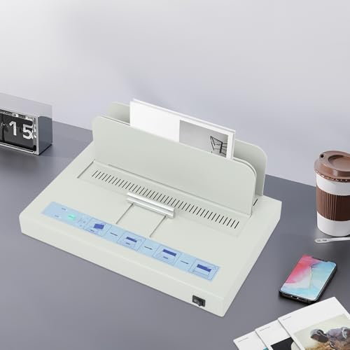 110V Thermal Binding Machine, 1-50mm Binding Thickness, A4 Maximum Binding Length, Book Binding Machine for Offices, Classrooms, Schools, Printing Rooms