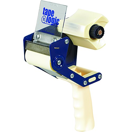 Tape Logic TLTDHD3 Heavy-Duty Carton Sealing Tape Dispenser, 3", Blue/White