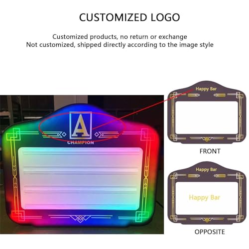 NYMFEA LED Letter Bottle Presenter, Color Change, Customized Logo Happy Birthday Changeable Letters VIP Service for Club Party Bar,B