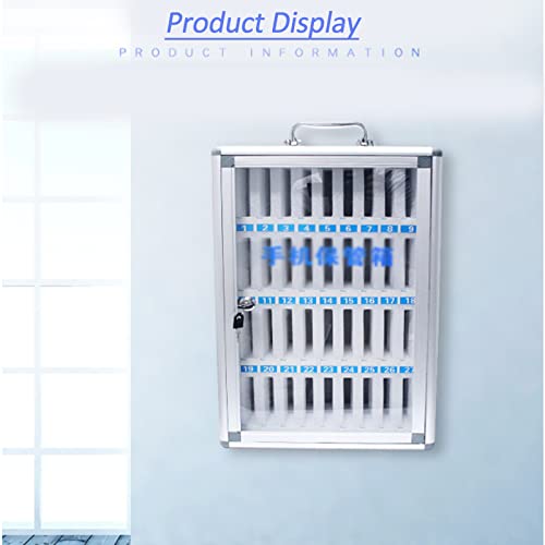 JOMRTS Mobile Phone Storage Box Wall-Mounted Lockable Pocket Chart Storage Locker Box Wall-Mounted Mobile Phone Locker Classroom Table Office Storag,36 Slots (12 Slots)