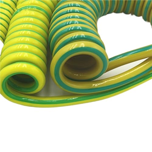 Coiled Curly Mains Flex Multicored Cable 6mm2 Single Core Spring Ground