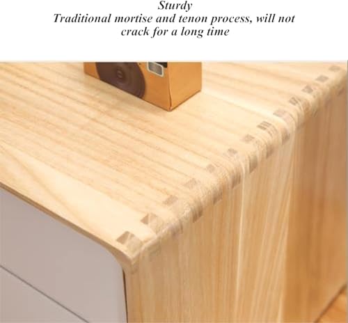 HSTBLEOO Multi-Layer Drawer Storage Box, Solid Wood Flat File Cabinet, A4 Treatment Storage Cabinet For Home Desktop Office(A,4 layers)