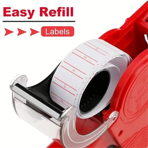tag Machine with Labels Kit Label Maker Numerical Pricing Machine Kit for Office Retail Shop Grocery Store Organization Marking