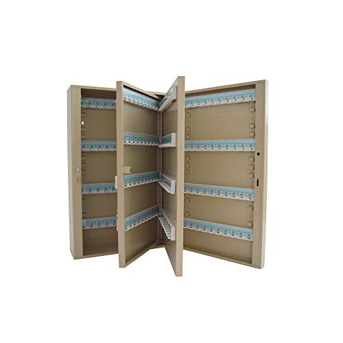 INTBUYING Key Cabinet Key Storage Lock Box Wall Mount Steel Security Key Organizer 80/100/160/200/240 Position for Key Management（240 Keys）