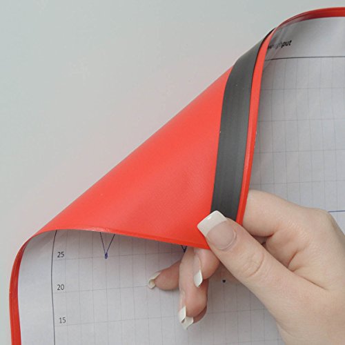 StoreSMART - Magnetic File Jackets - 100-Pack - Red Plastic Back, Clear Plastic Front - 11" x 17 - FJ3512PQRM-100