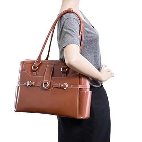 McKlein Willow Springs, Top Grain Cowhide Leather, 15" Leather Business Women Laptop/Tablet Briefcase Bag/Leather Case, Computer Travel Case, Laptop Professional Shoulder Bag