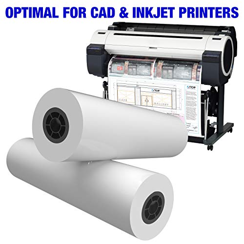 Alliance Wide Format Paper 24" x 300' CAD Bond Rolls (20lb | 2 Rolls, 24 In x 300 Ft | 2 " Core)
