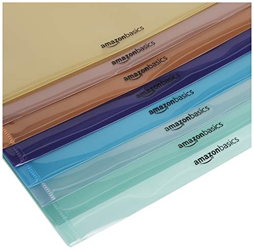 Amazon Basics Tab Dividers for 3 Ring Binder, Two Pocket, Letter Size, 36 Count, Multicolor