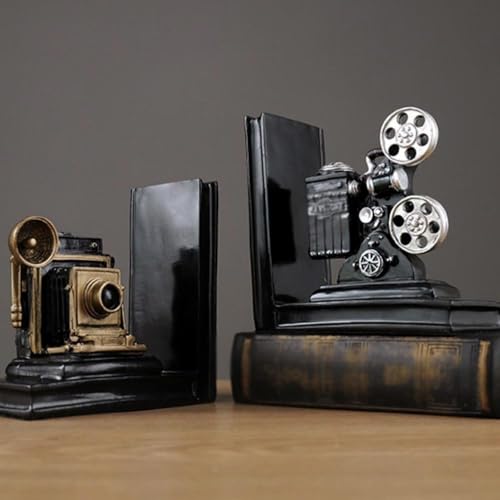 Bookends Vintage Bookends, Book Ends, Film Projector Ornament, Stoppers for Music Lovers Vintage bookend