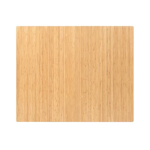 Anji Mountain 60" x 48" Bamboo Office Chair Mat for Carpet & Hardwood Floor