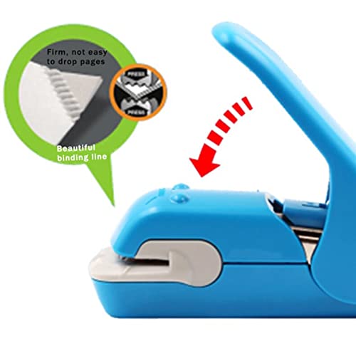 OEKFVCHVZ Staple Free Stapler Time Saving Effortless Needle Handhled Mini Portable with Staples Remover