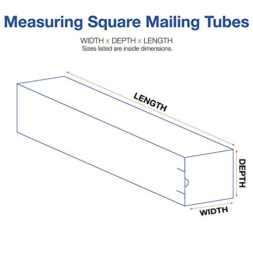 Choice Shipping Supplies 3 x 3 x 48' Kraft Square Mailing Tubes