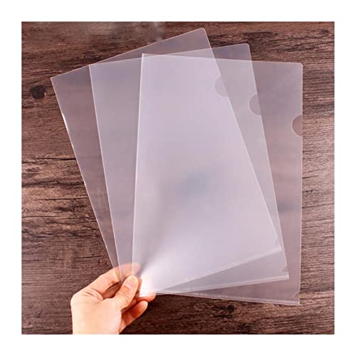 LSSOAZZVVN File Organizer 10 PCS Clear Presentation Files Paper Cover Transparent Binding PVC Report A4 Cover Documents School Projects File Folders (Color : A5-White) (A5 Clear)