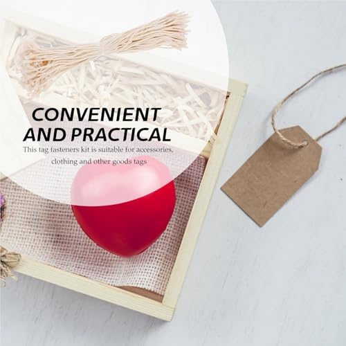 2000pcs Cotton Hang Tag String Fasteners for Gifts Luggage Label Attachment Clothing Gift Tags