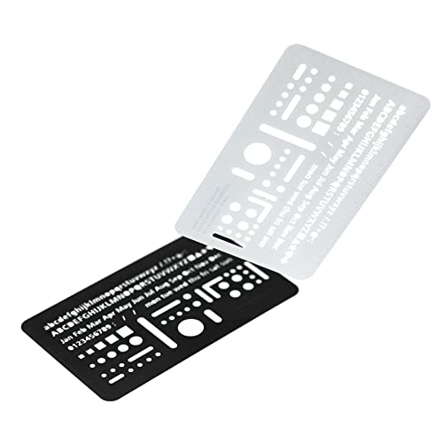 Luddite LDTI-TEP-01 Technical Eraser Plate Template, Black