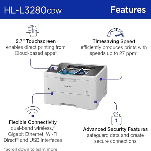 Brother Laser Printer HLL3280CDW Bundle