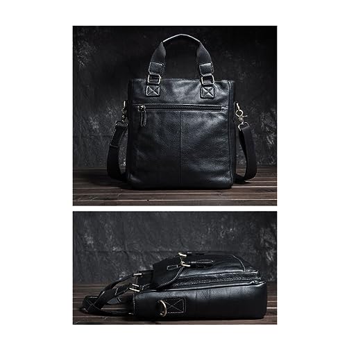 STBTOO Messenger Shoulder Bags Men's Leather Large Laptop Bags Briefcases Totes Handbags Luggage Bags
