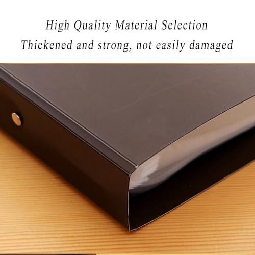 2 Pcs A3 Size Display Book Folders, Presentation Storage Files Portfolio Art Folder, Project Documents Display Book/Black/30 Pages