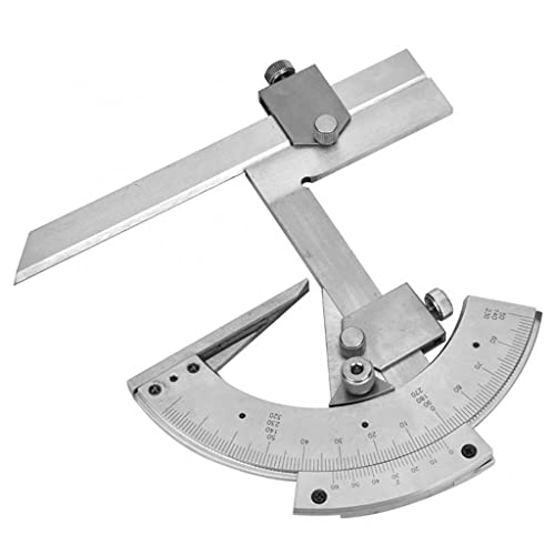 TEOYETTSF Carbon Steel Universal Bevel Protractor 0-320 Degree Accuracy Angle Measuring Ruler Tools Accuracy of 0.02
