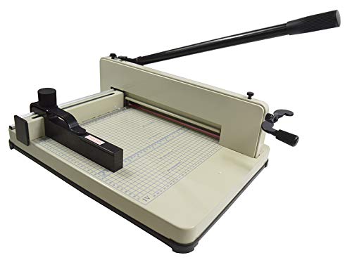 INTSUPERMAI Paper Cutter 12.2inch Stack Paper Trimmer Cutter A4 Manual with 0.02-1.58inch Tickness Max Width 12.2inch Heavy Duty Guillotine Paper Trimmer for Office School
