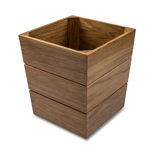 Whitecap Teak Waste Basket, Large