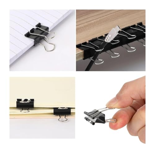 Binder Clips Long Tail Paper Ticket Bookmark Office School Clamps(41mm,24Pcs)
