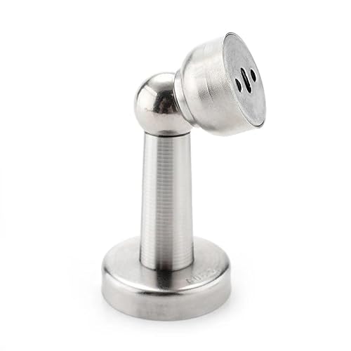 JSEIAJB Stainless Steel Magnetic Sliver Door Stop Stopper Holder Catch Floor Fitting with Screws for Family Home