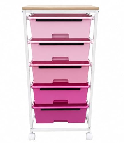 Rolling Storage Cart with 6 Drawers