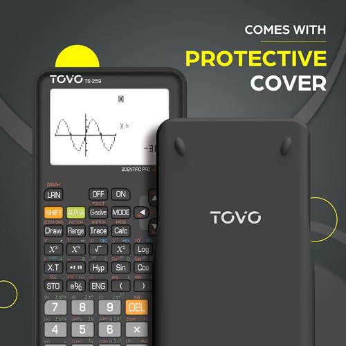 TOVO Scientific Calculator with Graphic Functions, 360+ Functions Graphing Calculator for Students, Large 3" Screen Multi-Mode Scientific Calculators for High School & College, TS-259