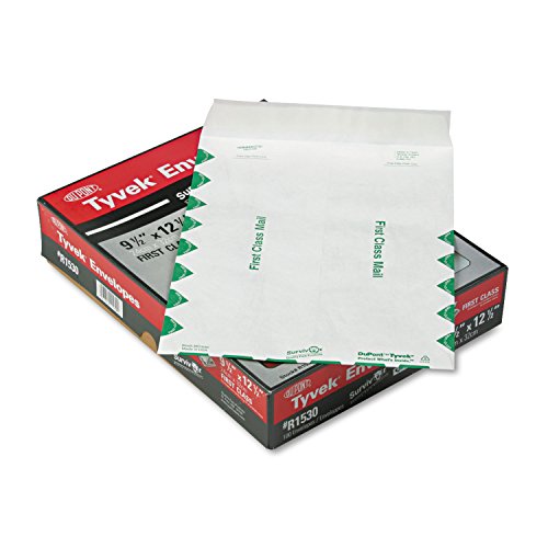 Survivor R1530 Tyvek Open-End Envelope,1st Class,9-1/2-Inch x12-1/2-Inch,100/BX,WE