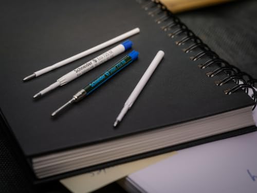 Schneider Slider 755 XB (Extra Broad) Ballpoint Pen Refill, 1.4 mm, ISO Format G2, Blue Ink, Box of 10 Refills (175503)