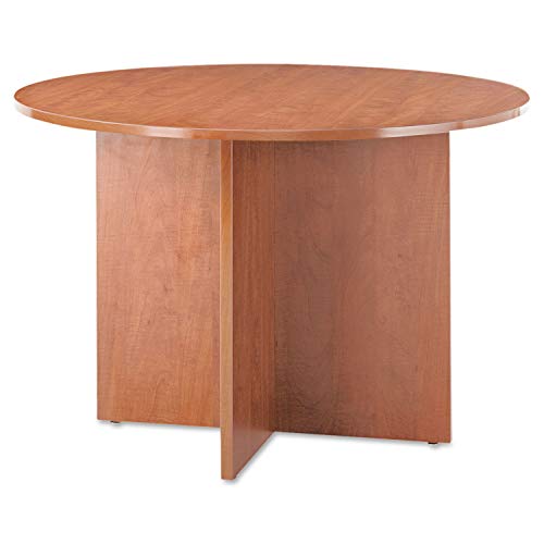 Alera VA7142MC Alera Valencia Round Conference Table w/Legs, 29 1/2h x 42 Dia, Medium Cherry