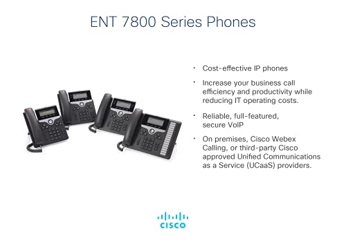Cisco IP Phone CP-7821-K9 Charcoal,Black