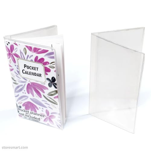 STORE SMART - Clear Plastic Cover for a Pocket Planner - 300 Pack - RSP1855-300
