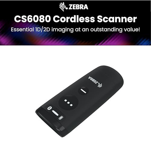 Zebra CS6080 Cordless Companion Barcode Scanner | 1D/2D