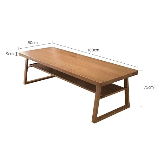 XUNTING Pc Desk Solid Wood Home Workbench Living Room Modern Simple Large Desktop Long Desk Storage Desk Computer Desk Study Table Study Table(180 * 80 * 75cm)