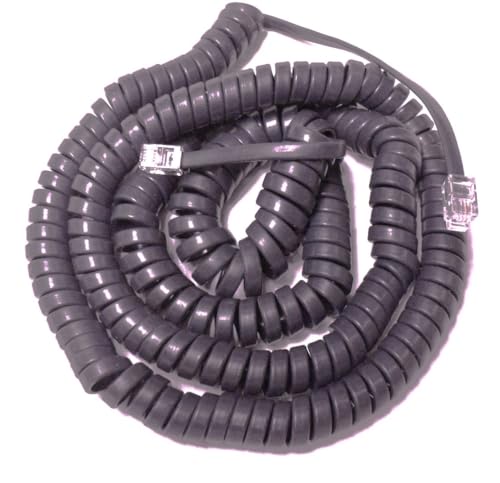 10-Pack Gray 25Ft Long Replacement Handset Cord for Cisco IP Phone