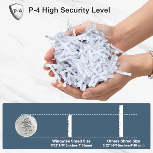 Wingwise 60 Sheets Auto Feed Paper Shredder for Home Office