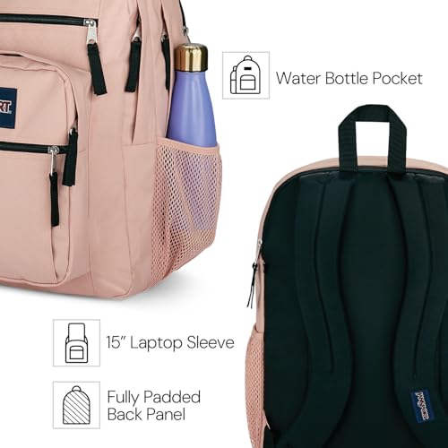 JanSport Laptop Backpack - Computer Bag with 2 Compartments, Ergonomic Shoulder Straps, 15” Laptop Sleeve, Haul Handle - Blue Dusk