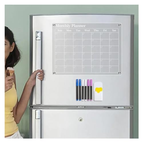Magnetic Calendar Fridge Dry Erase Board Planner Schedule Board