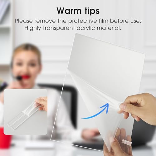 MaxGear Acrylic Sign Holder 8.5" x 11" Acrylic Stands for Display, 30 Pack