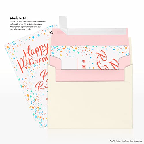 LUXPaper A2 Invitation Envelopes | Peel & Press | 4 3/8" x 5 3/4" | Candy Pink | 80lb. Text | 500 Qty